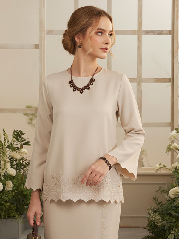 BAJU KURUNG KEDAH AGNES (NUDE)